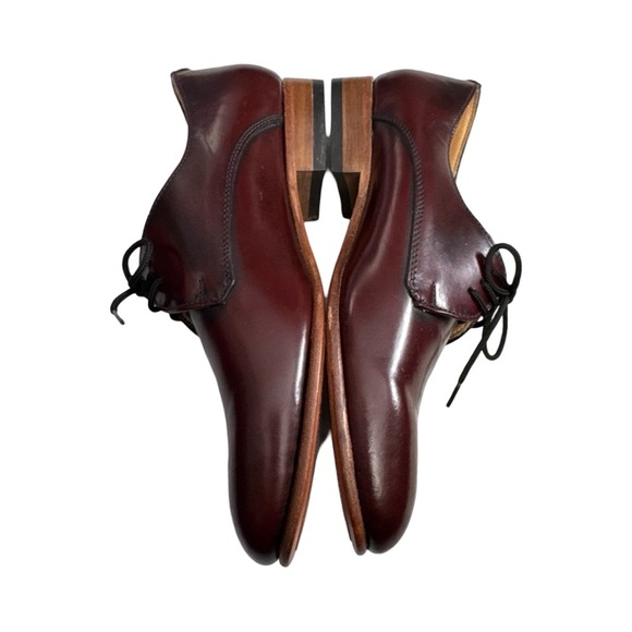 Dieppa Restrepo Burgundy Leather Oxford Shoes Women’s Size 6 Handmade Artisan - Picture 4 of 13